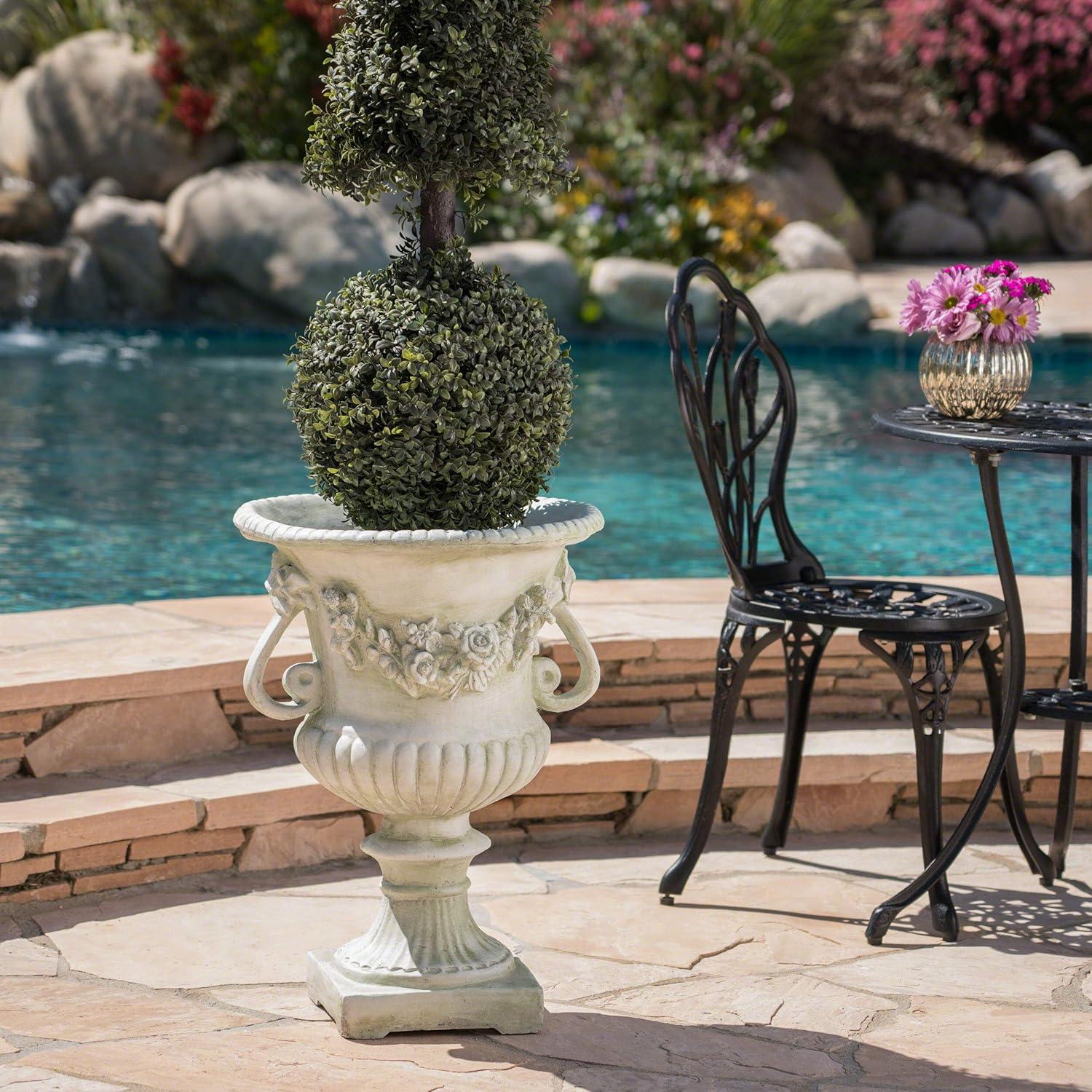 Fleur De Lis Living Exquisite Decorative Urn for Transforming Outdoor Spaces into Paradise