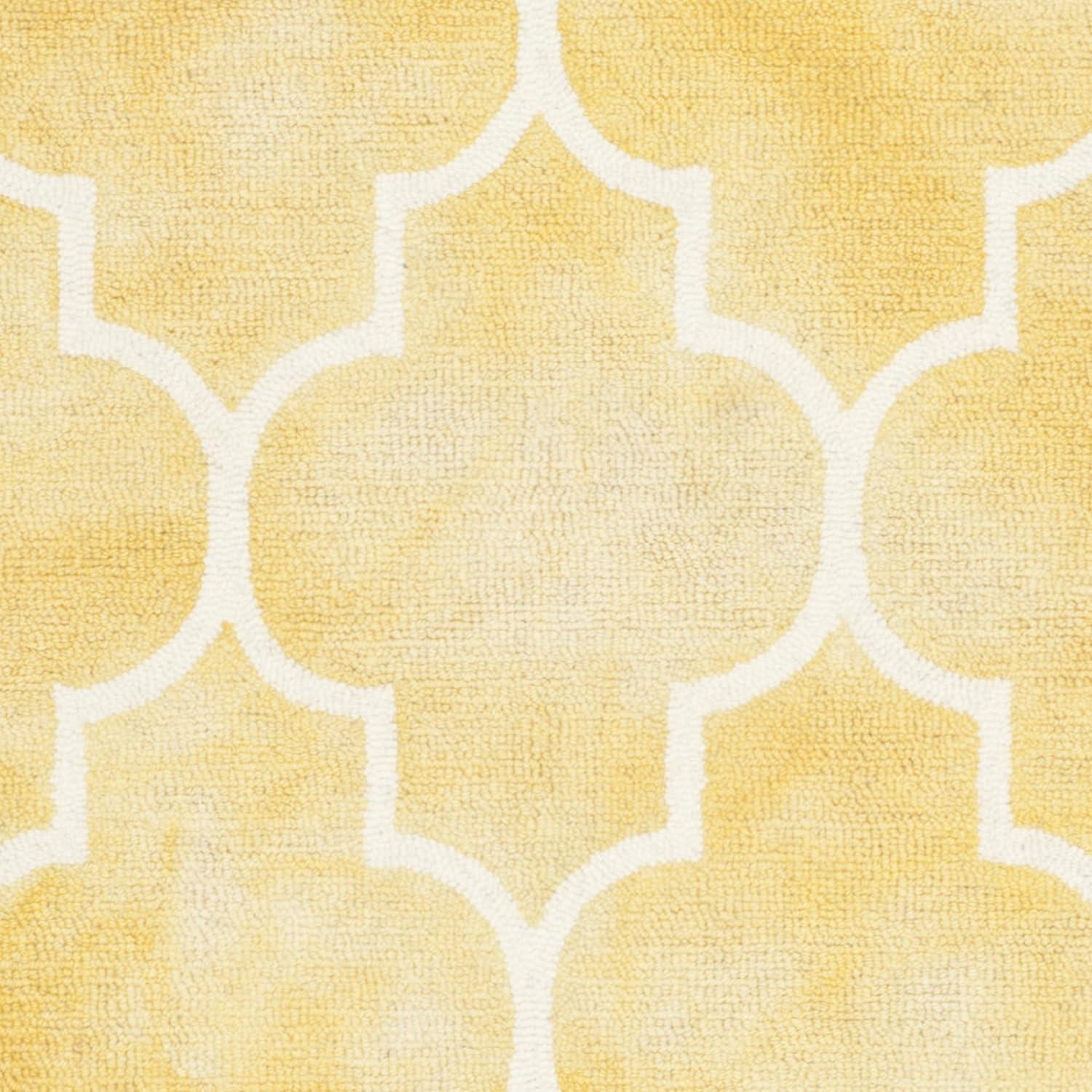 Dip Dye DDY535 Hand Tufted Area Rug - Gold/Ivory - 5'x8' - Safavieh.