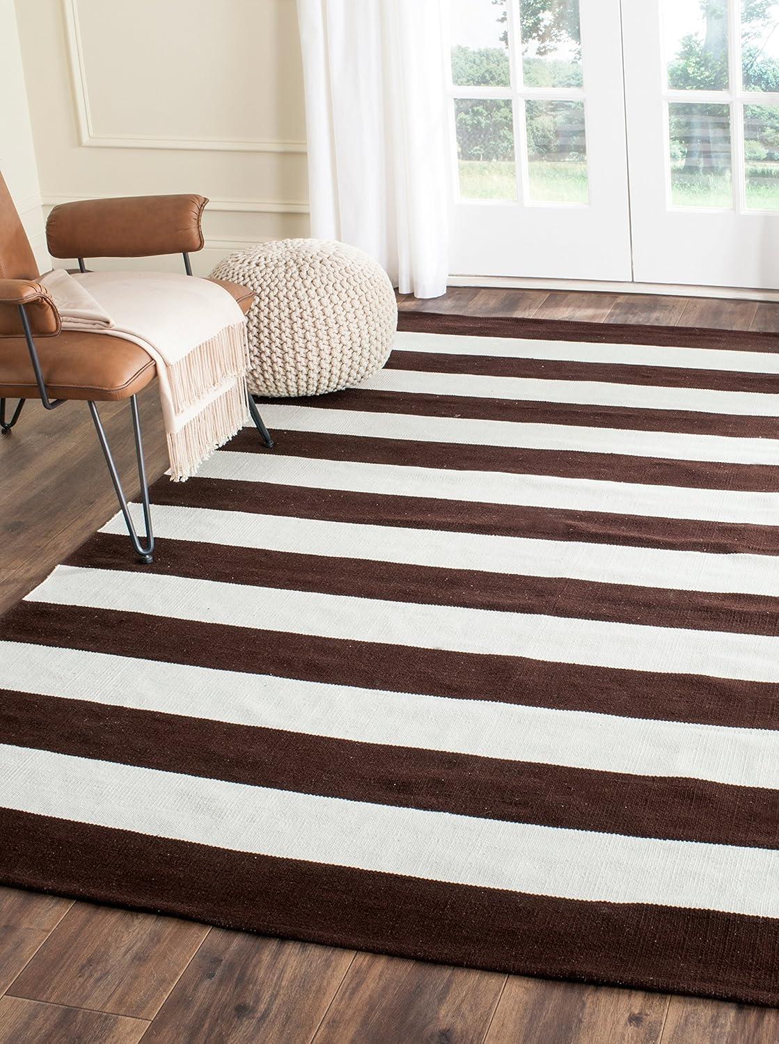 Montauk MTK712 Hand Woven Indoor Accent Rug - Chocolate/Ivory - 3'x5' - Safavieh