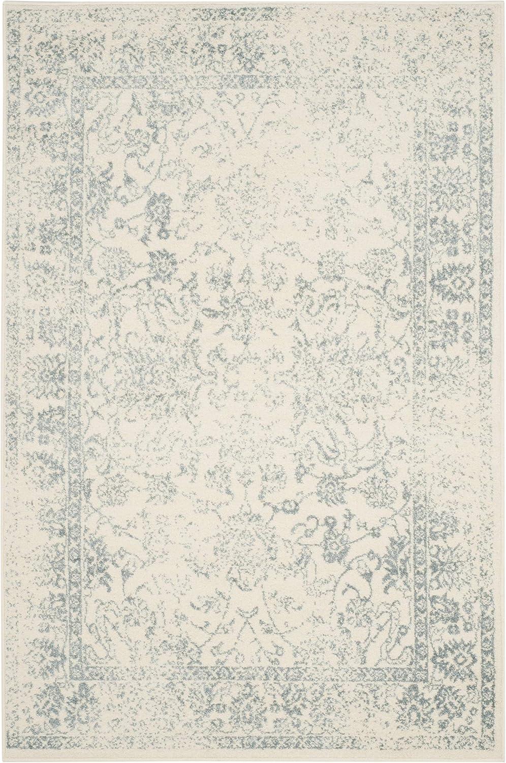 Adirondack ADR109 Machine Made Indoor Area Rug - Ivory/Slate - 6'x9' - Safavieh