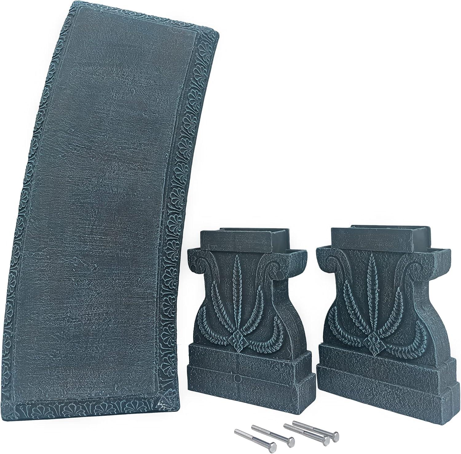 Arcadia Garden Products Fiber clay bench Dark blue 15-Inches x 17-Inches