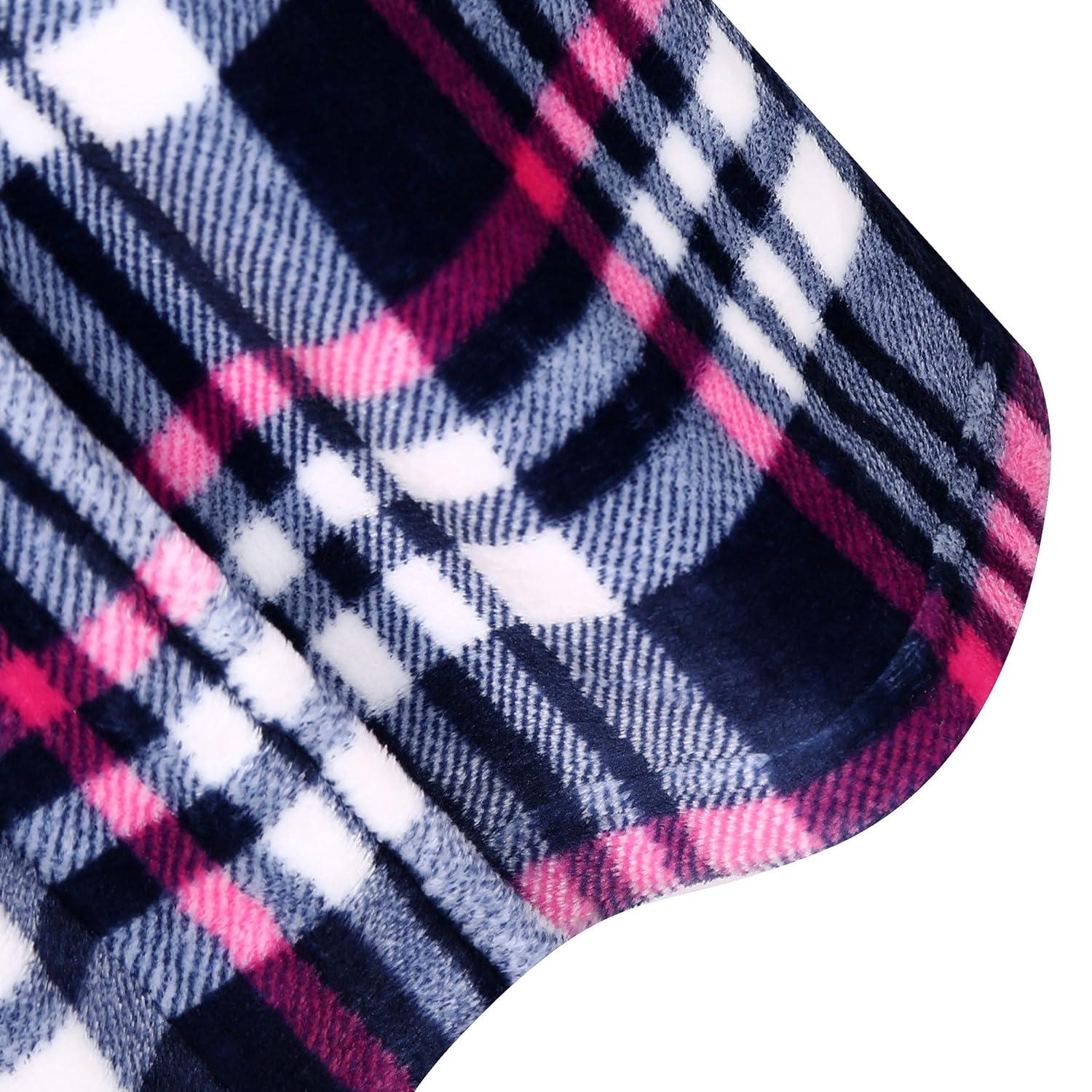 Richie House Women's Plaid Fleece Bathrobe Robe RHW2714-A-XL