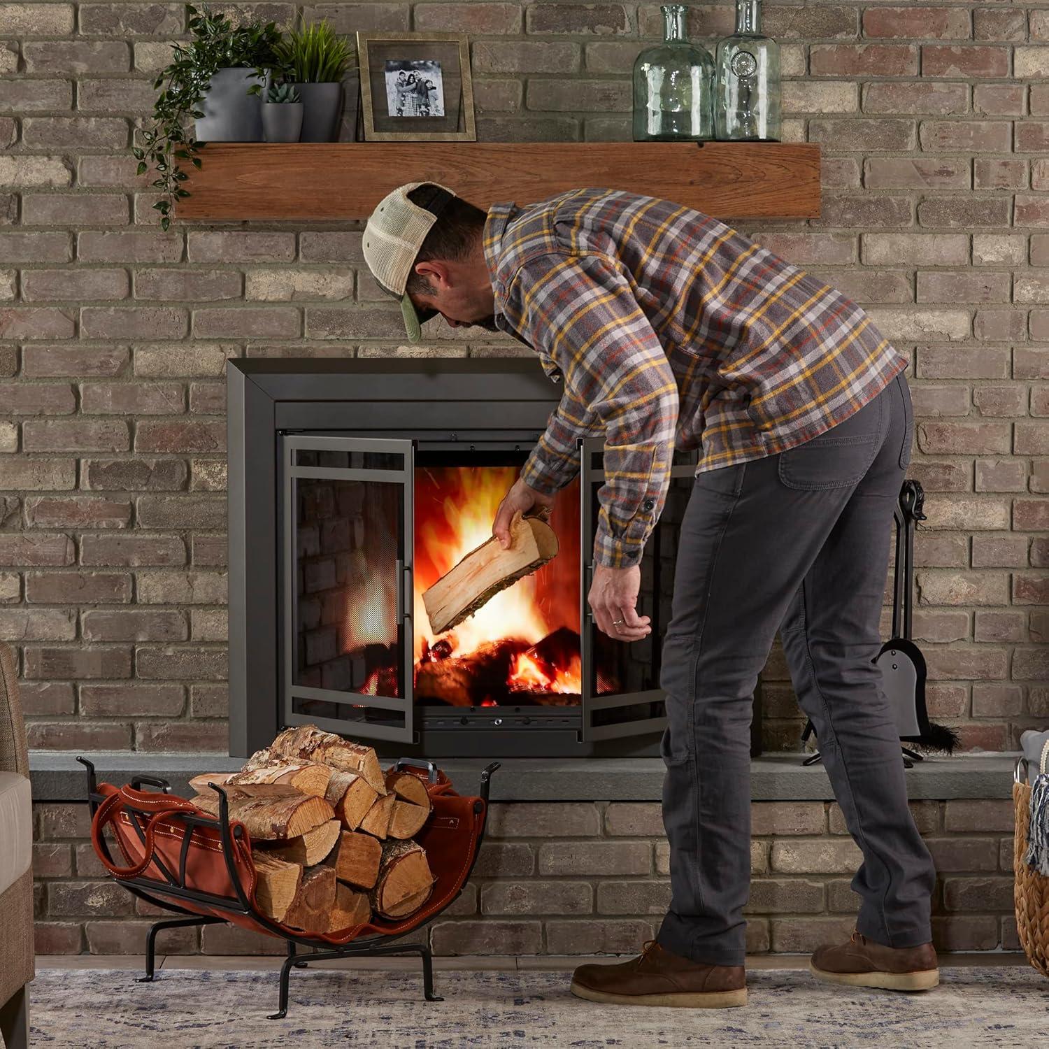 Winston Porter Abian 22'' W Metal Log Rack