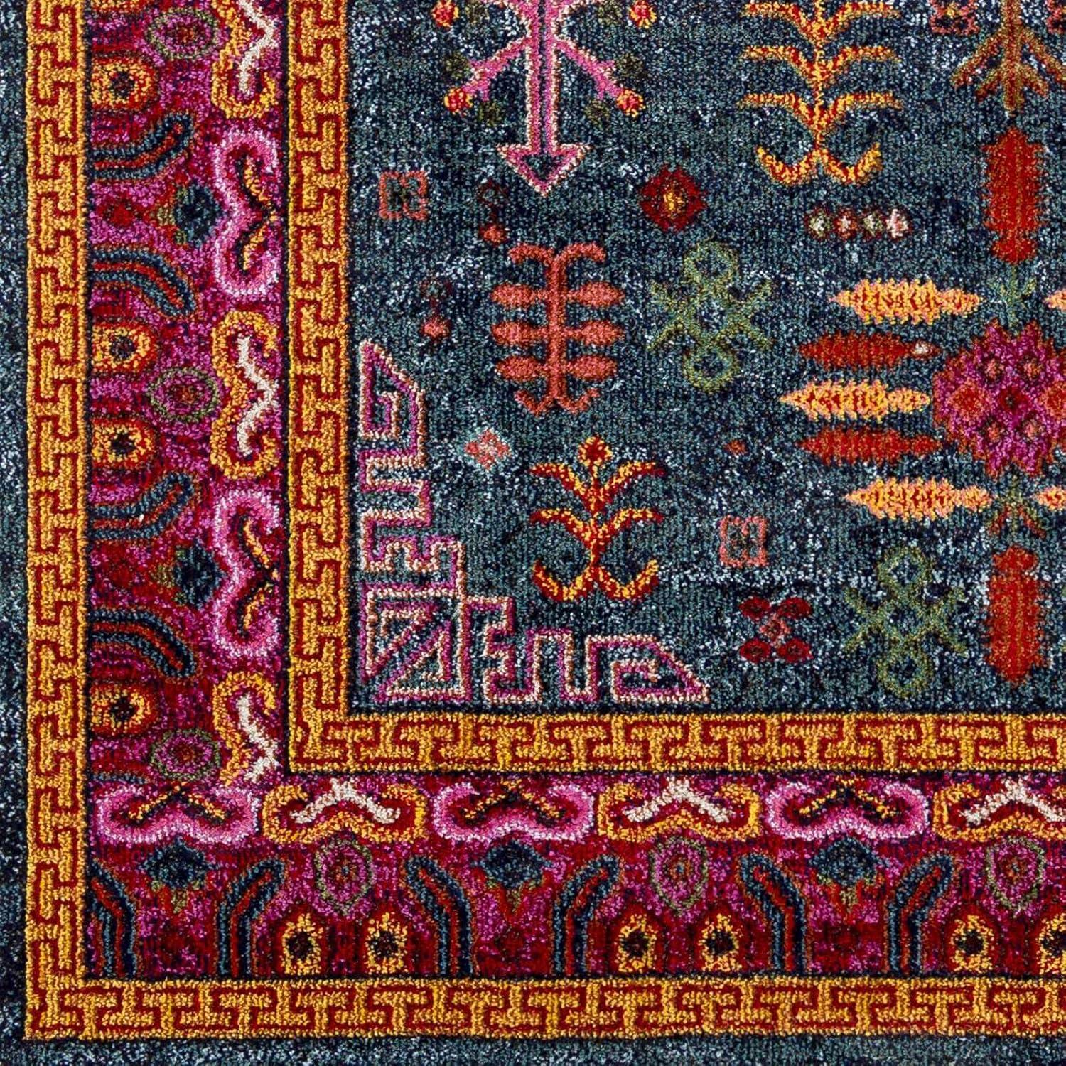 Hauteloom Cleveland Colorful Traditional Area Rug