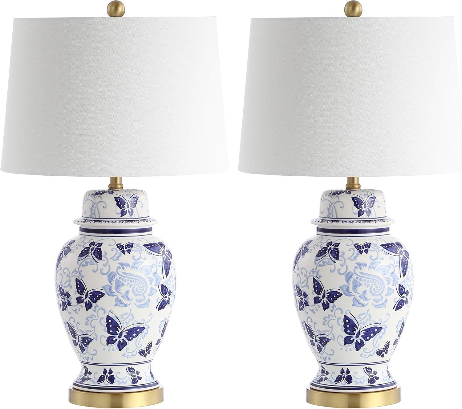 Hana Table Lamp (Set of 2) - Blue/White - Safavieh.