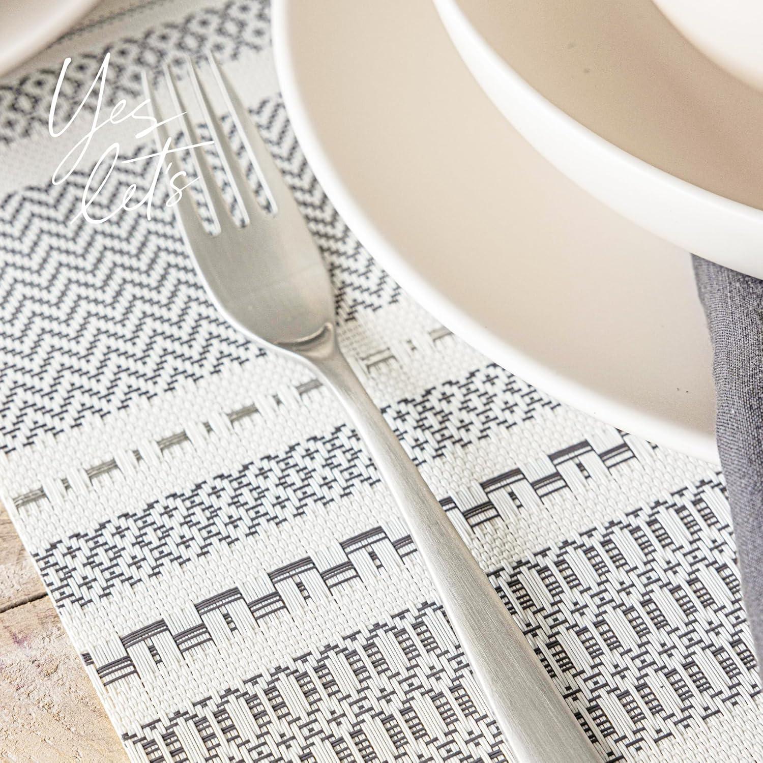 over&back Reversible Striped Table Runner