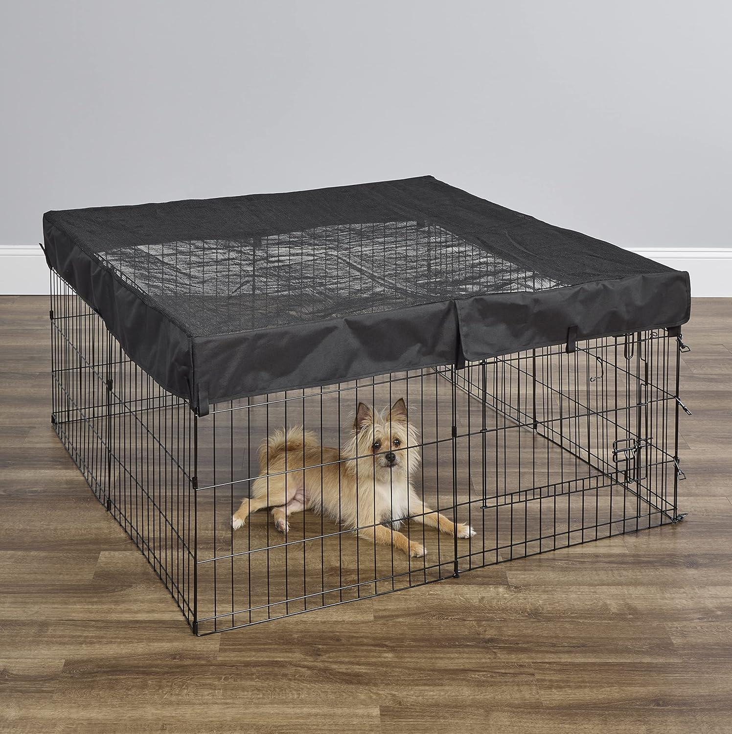 Square Exercise Pen Fabric Mesh Top