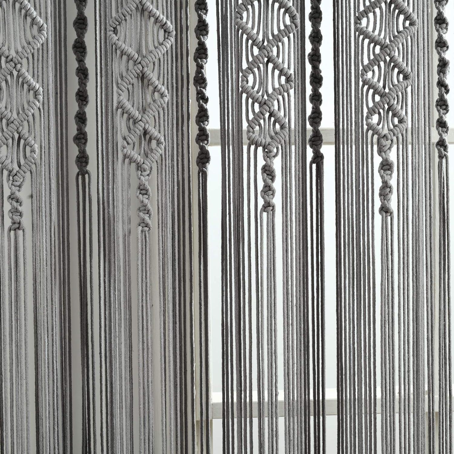 Reyna Cotton Semi Sheer Curtain Panel