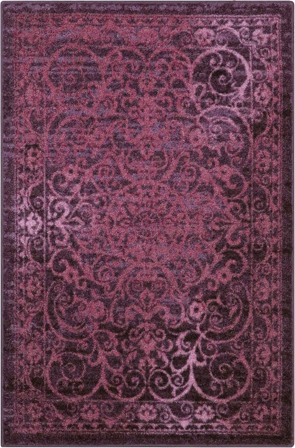 Dreyfuss Oriental Intense Purple Area Rug