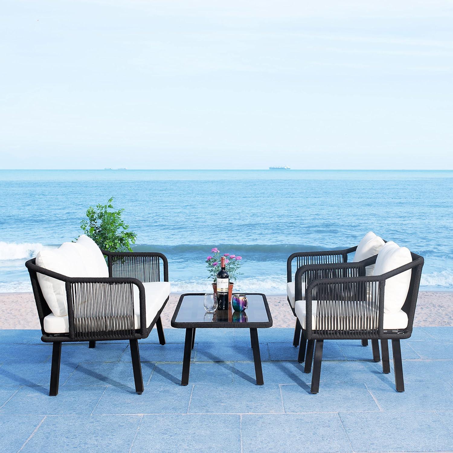 Highland Dunes Orme 4 - Person Patio Conversation Sets with Cushions
