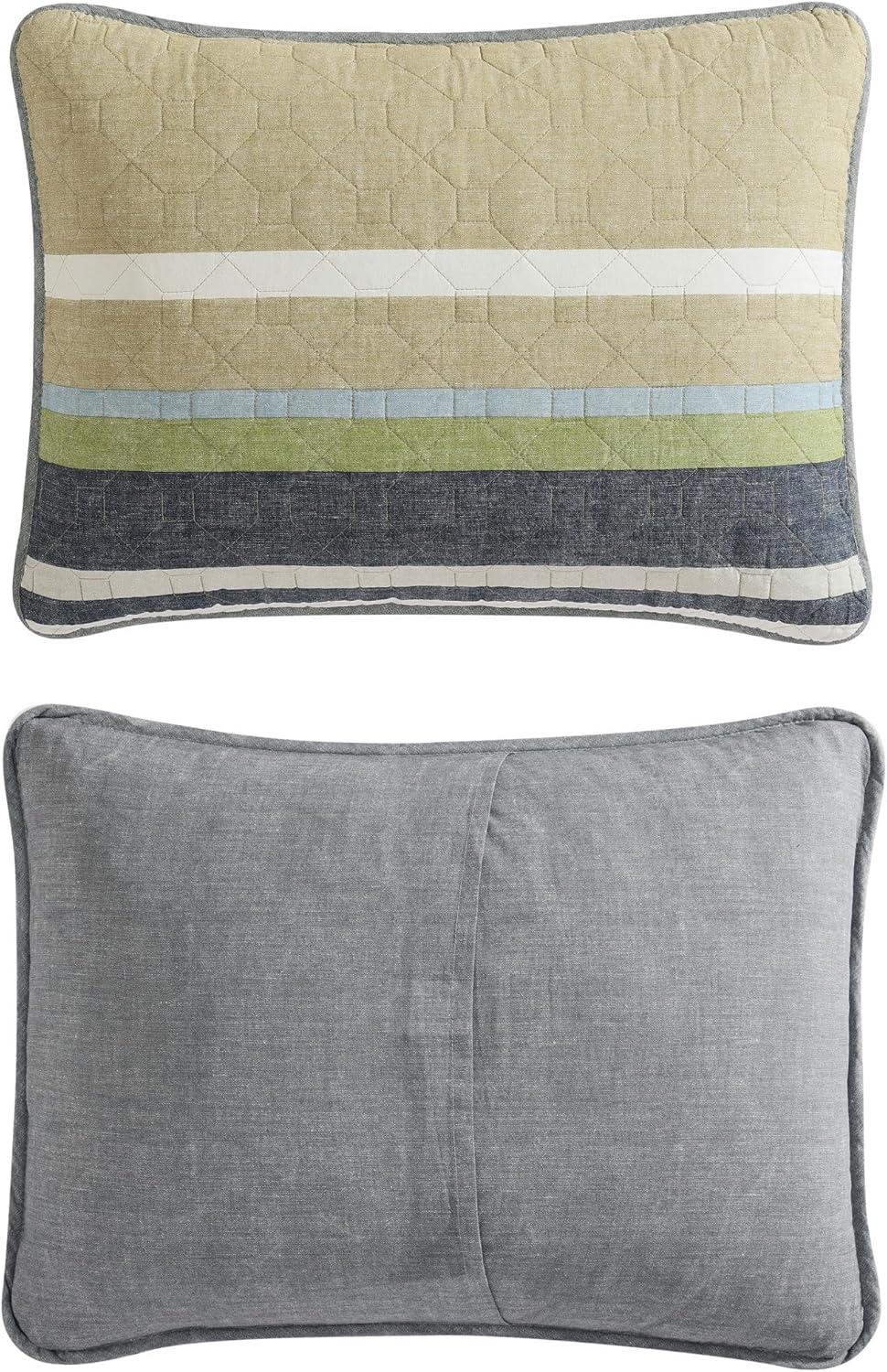 Gray Stripe Salmon Ladder Quilt Set - Eddie Bauer®