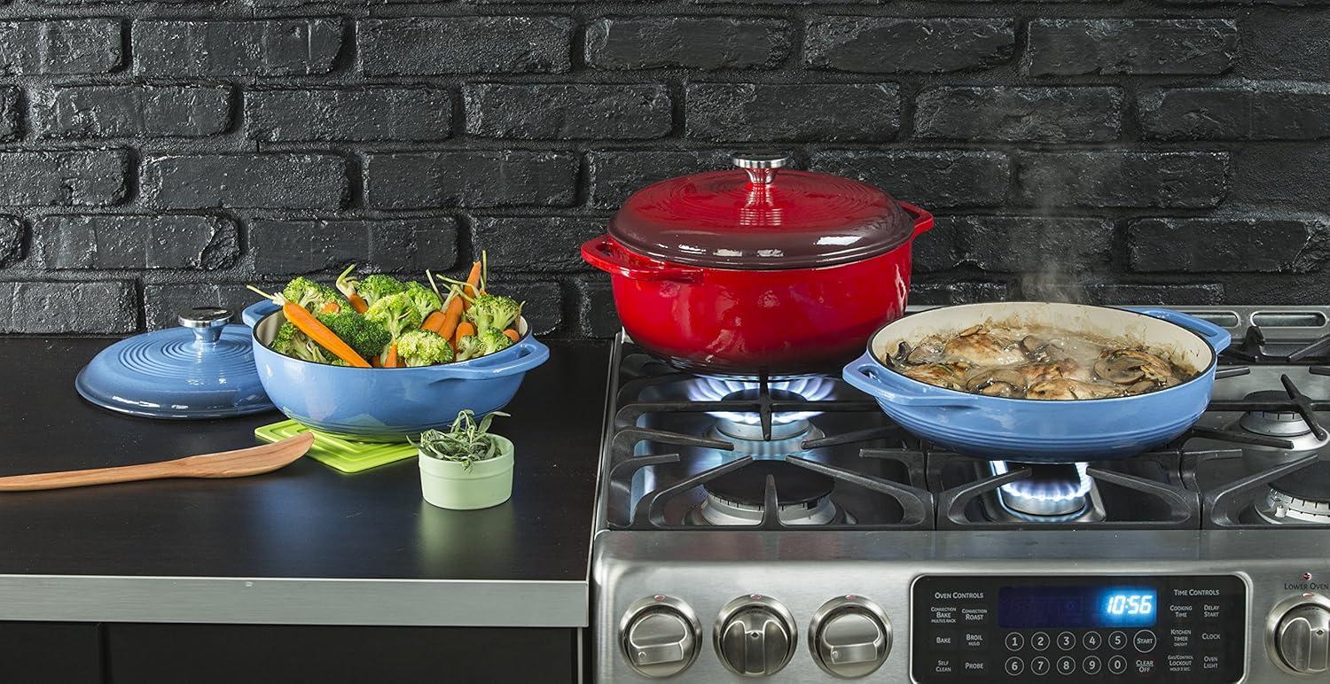 Lodge 3.6 Quart Enameled Cast Iron Casserole
