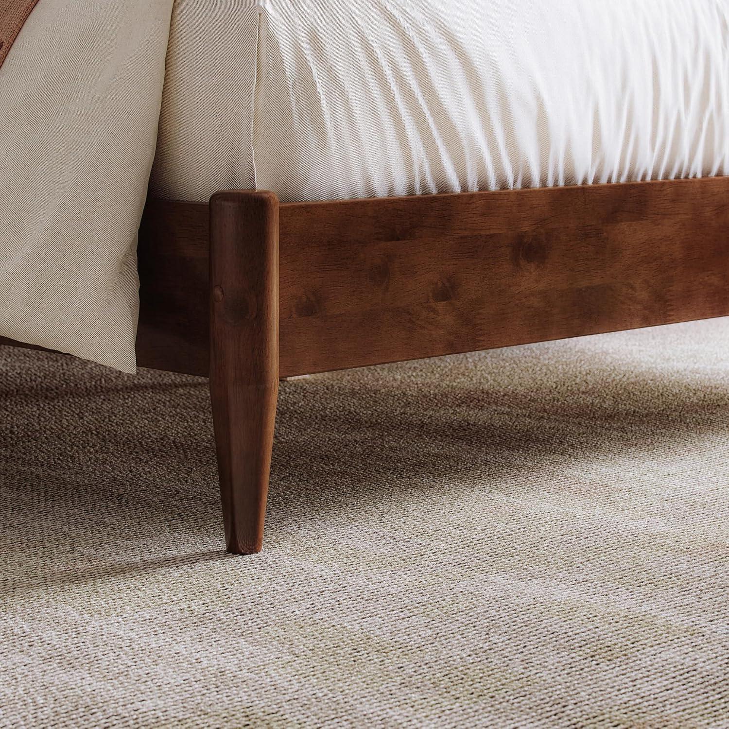 AFI Furnishings Berkshire Twin Solid Wood Low Profile Platform Bed in Walnut