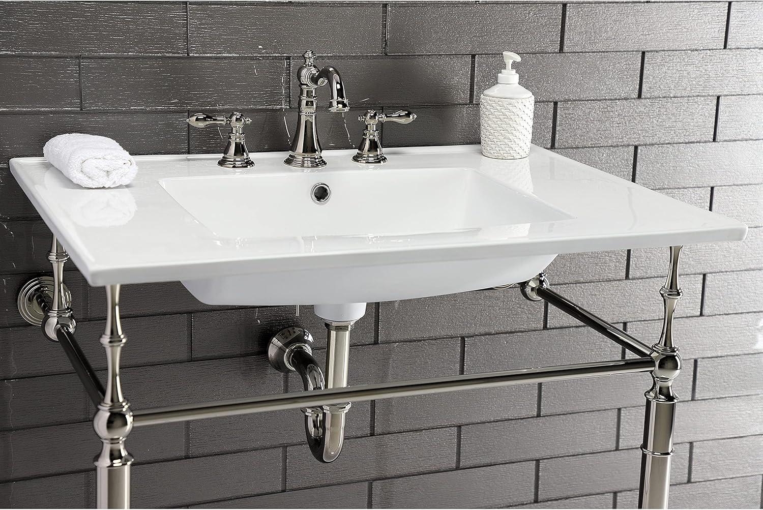 White Ceramic 31-Inch Vanity Sink Top