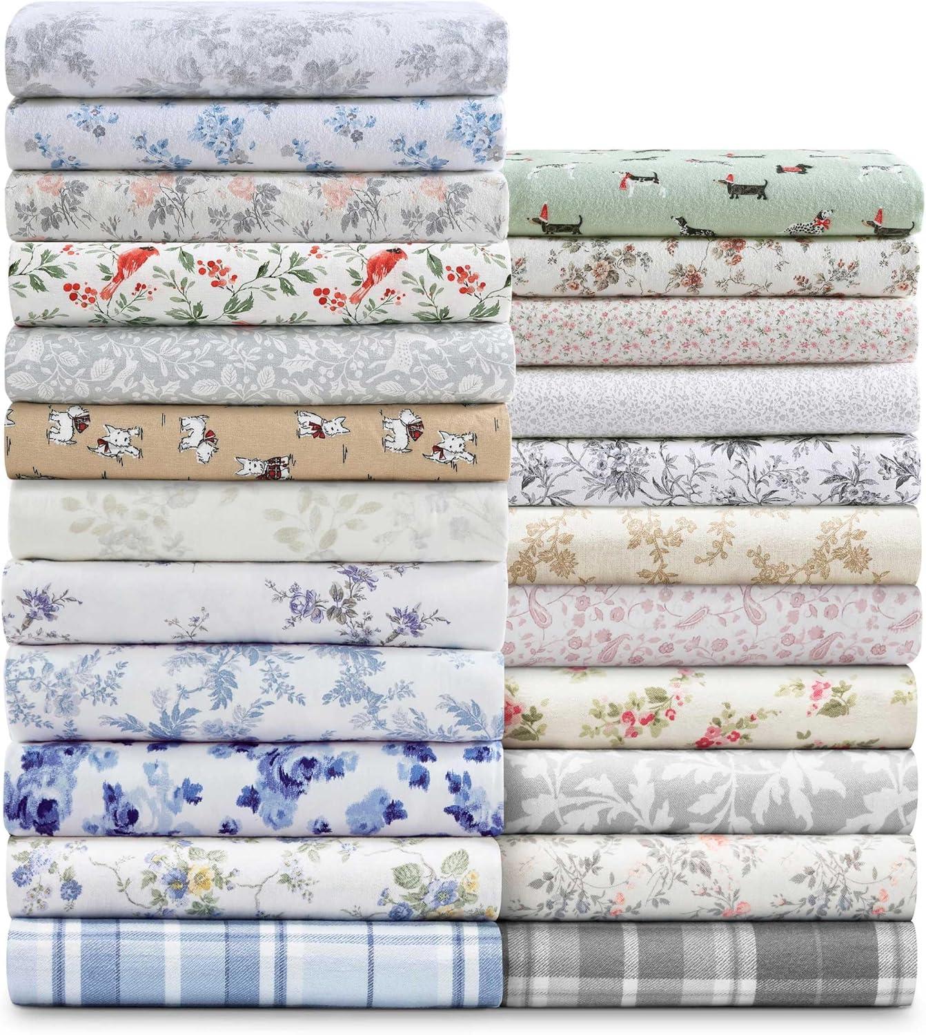 Laura Ashley Laura Ashley Cotton Flannel Cozy Sheet Sets