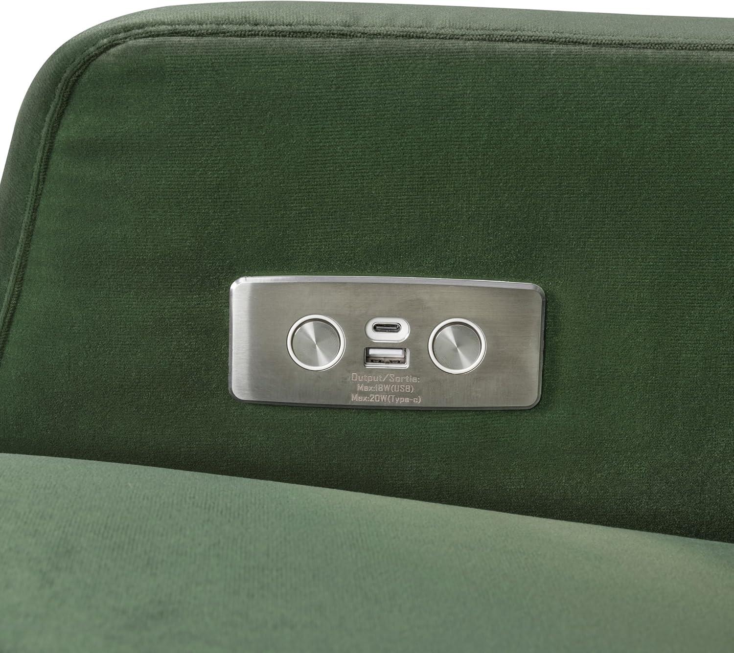 Crewe Electronic Recliner and Swivel Glider in Eco-Performance Fabric