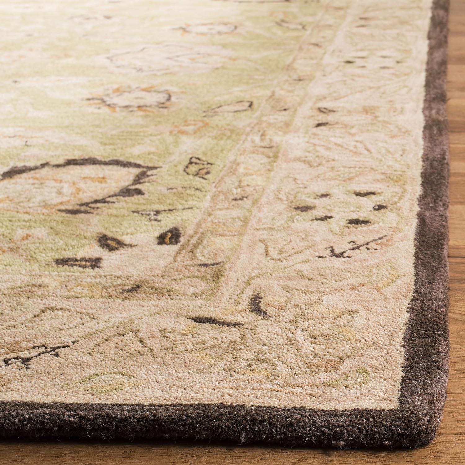 Anatolia AN512 Hand Tufted Indoor Accent Rug - Sage/Beige - 2'x3' - Safavieh