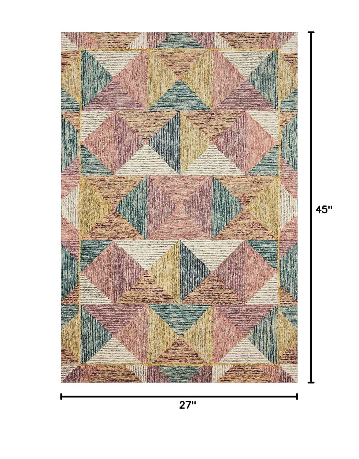 Loloi II Spectrum Geometric Silver / Fiesta Area Rug