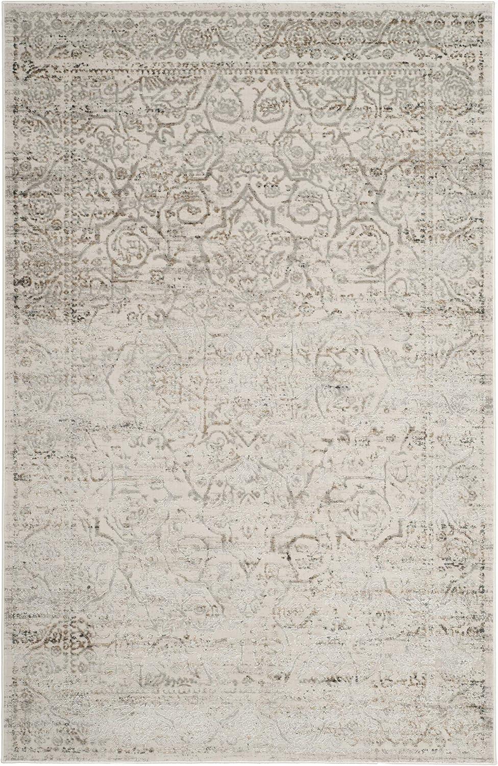 Princeton PRN714 Power Loomed Indoor Accent Rug - 4'x6' - Beige/Grey - Safavieh