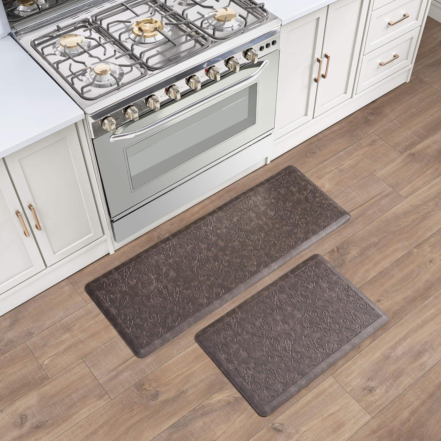 Chef Gear Embossed Soothing Comfort Anti-Fatigue Mat Set