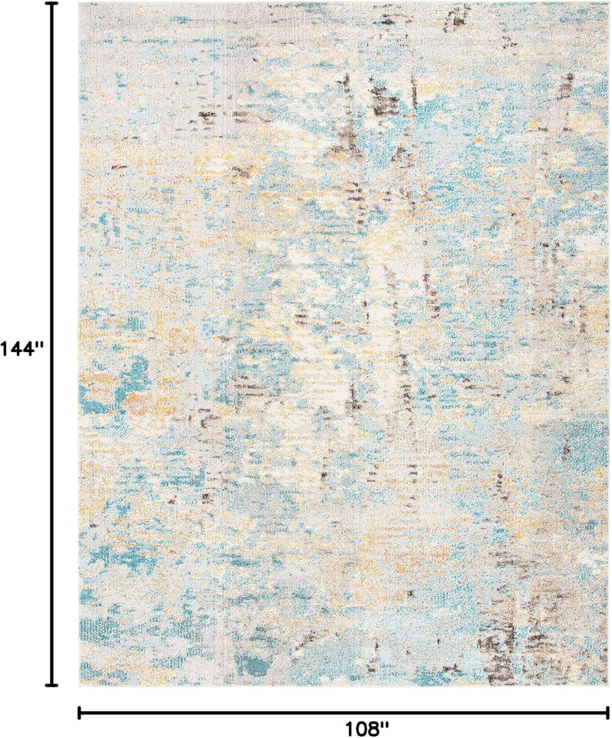 Madison MAD457 Power Loomed Indoor Area Rug - Grey/Blue - 9'x12' - Safavieh