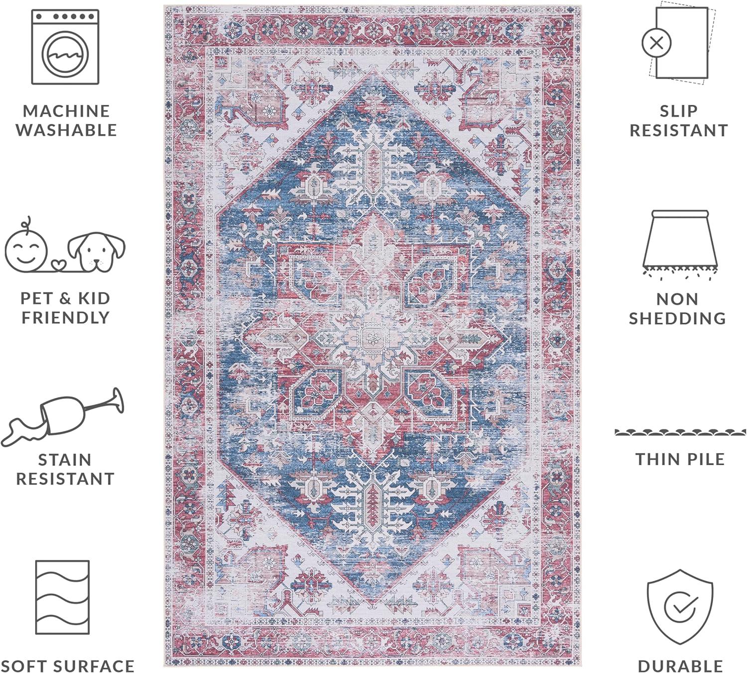 Tucson TSN102 Power Loomed Machine Washable Area Rug  - Safavieh