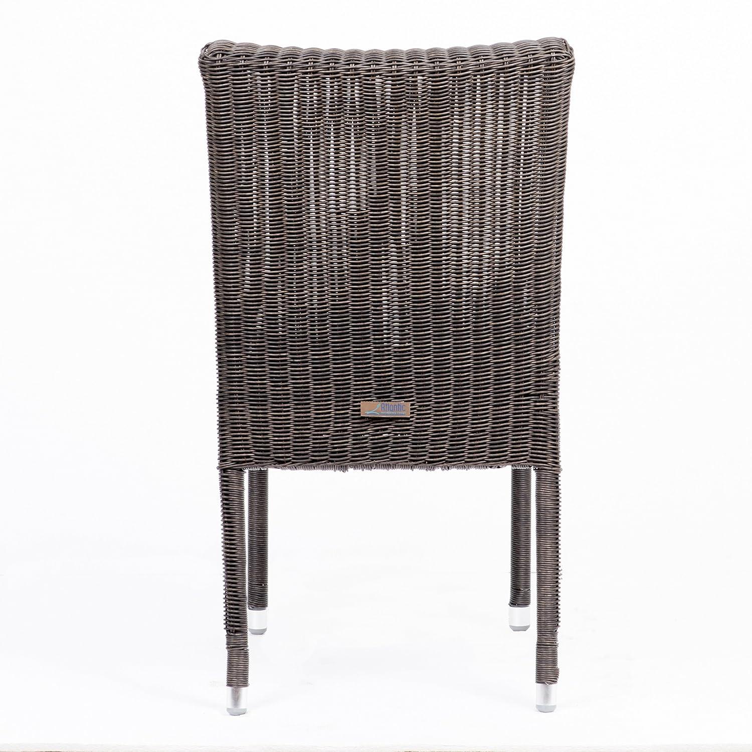 Amazonia Provence 9-Piece  Solid Wood 100% FSC and Eco-Friendly Wicker Square Patio Dining