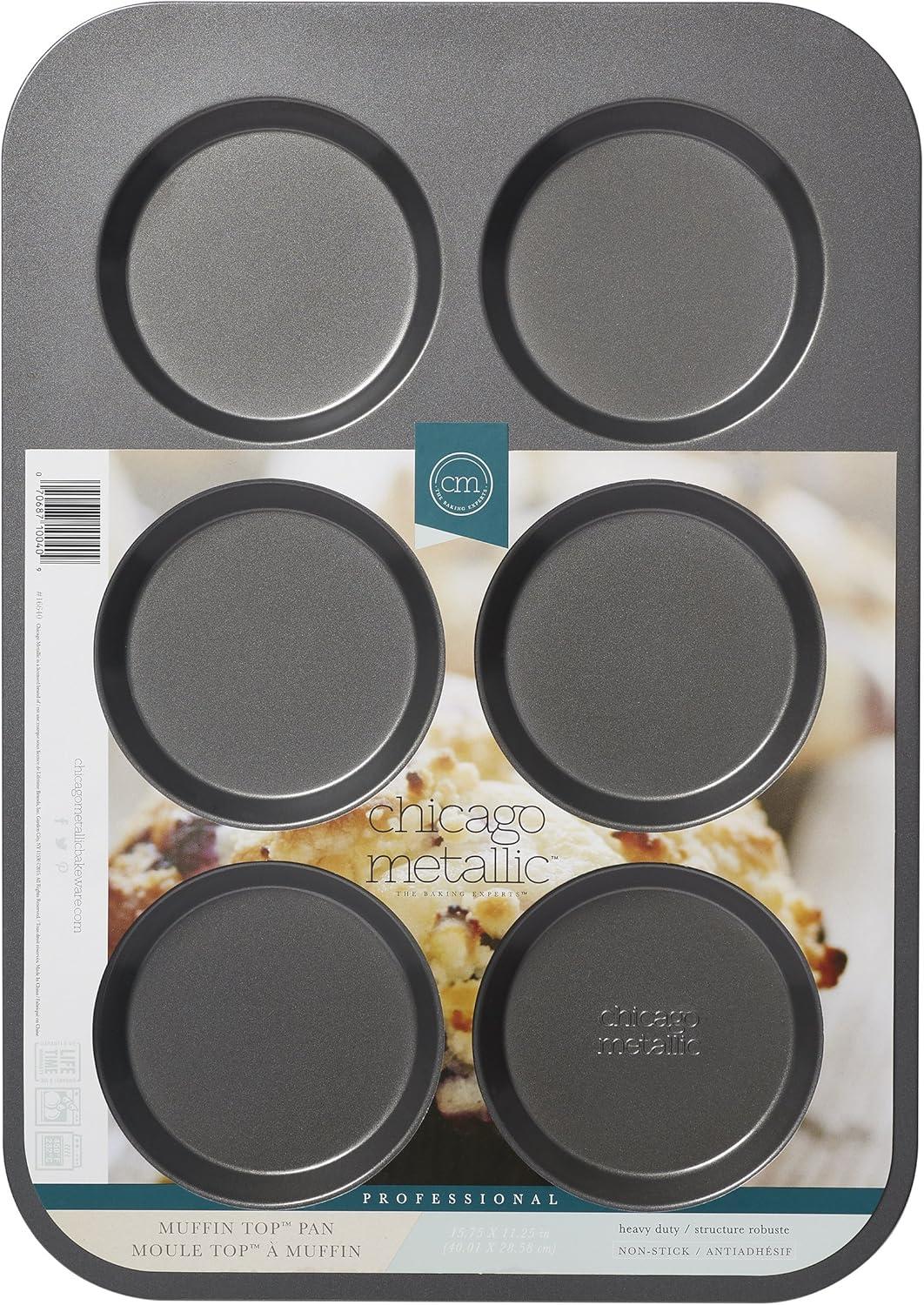 Chicago Metallic Chicago Metallic Non-Stick 6-Cup Muffin Top Pan