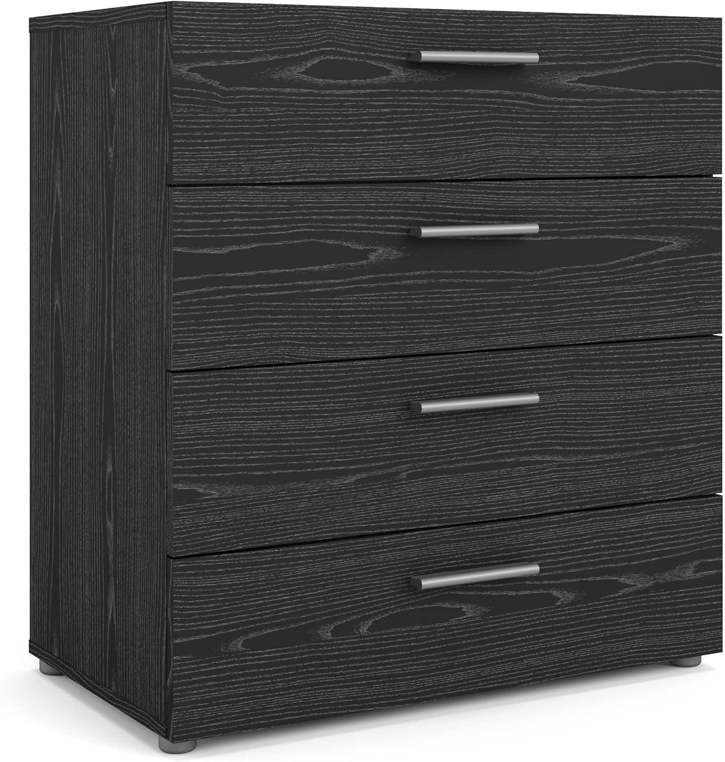 Tvilum Loft 4 Drawer Chest Dresser for Adults, Walnut