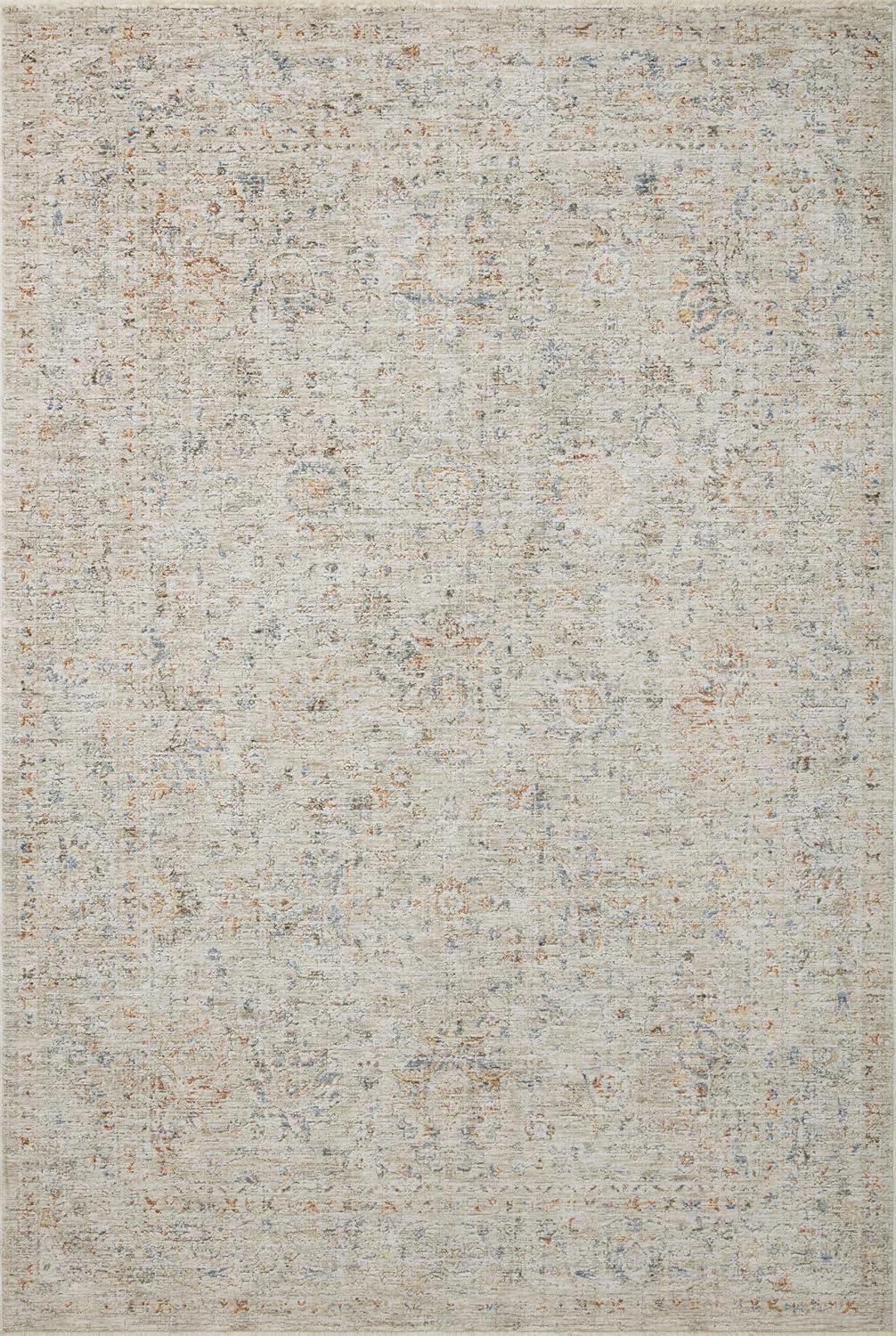 Honora Bone and Multicolor Rectangular Accent Rug