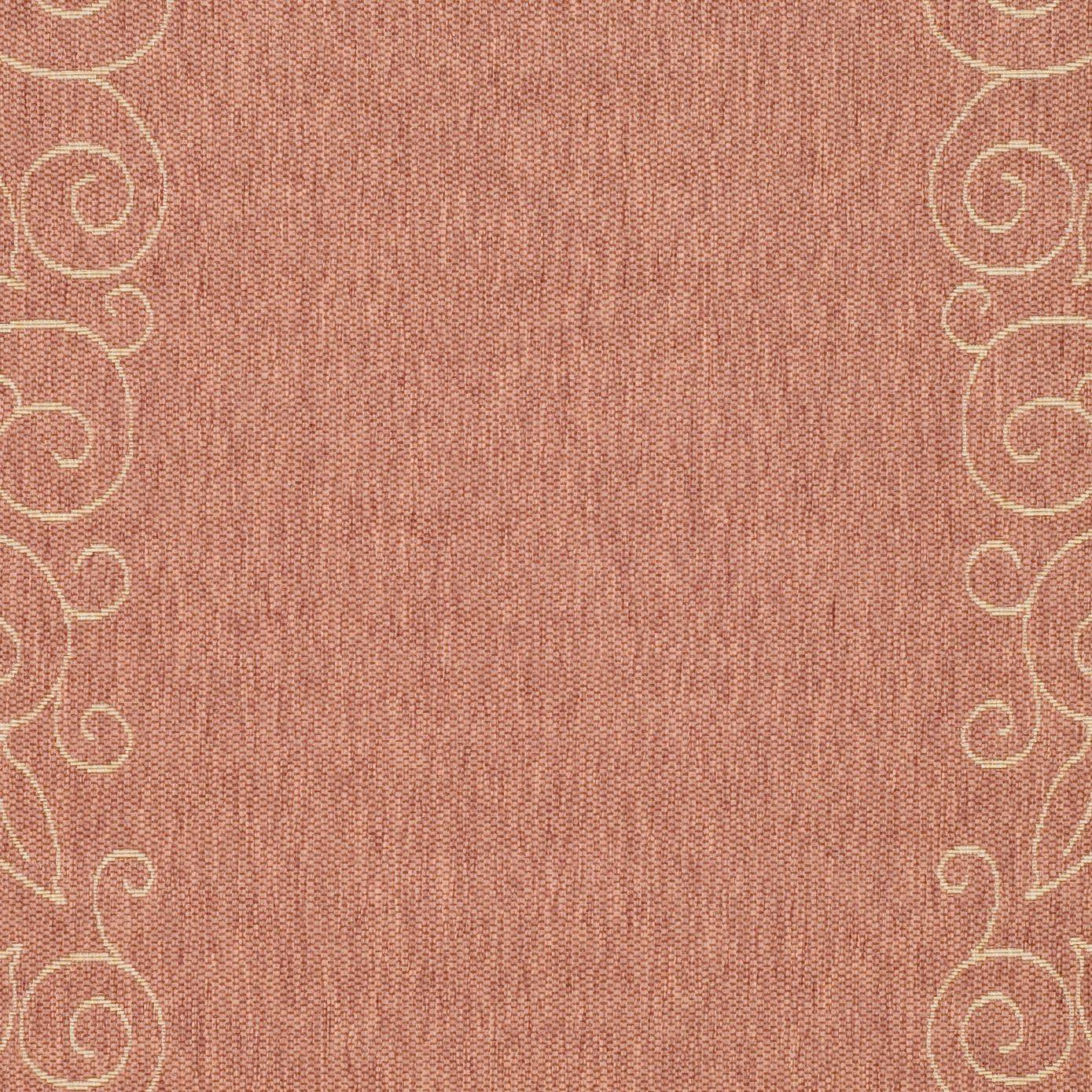 Courtyard CY5139 Power Loomed Indoor and Outdoor Area Rug - Terracotta/Beige - 5'3"x7'7" - Safavieh