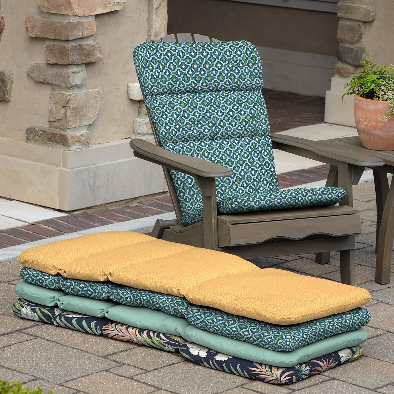 Arden Selections Outdoor Rocking Chair or Adirondack Cushion, 20 x 17, Water Repellent, Fade Resistant 17 x 20, Alana Tile