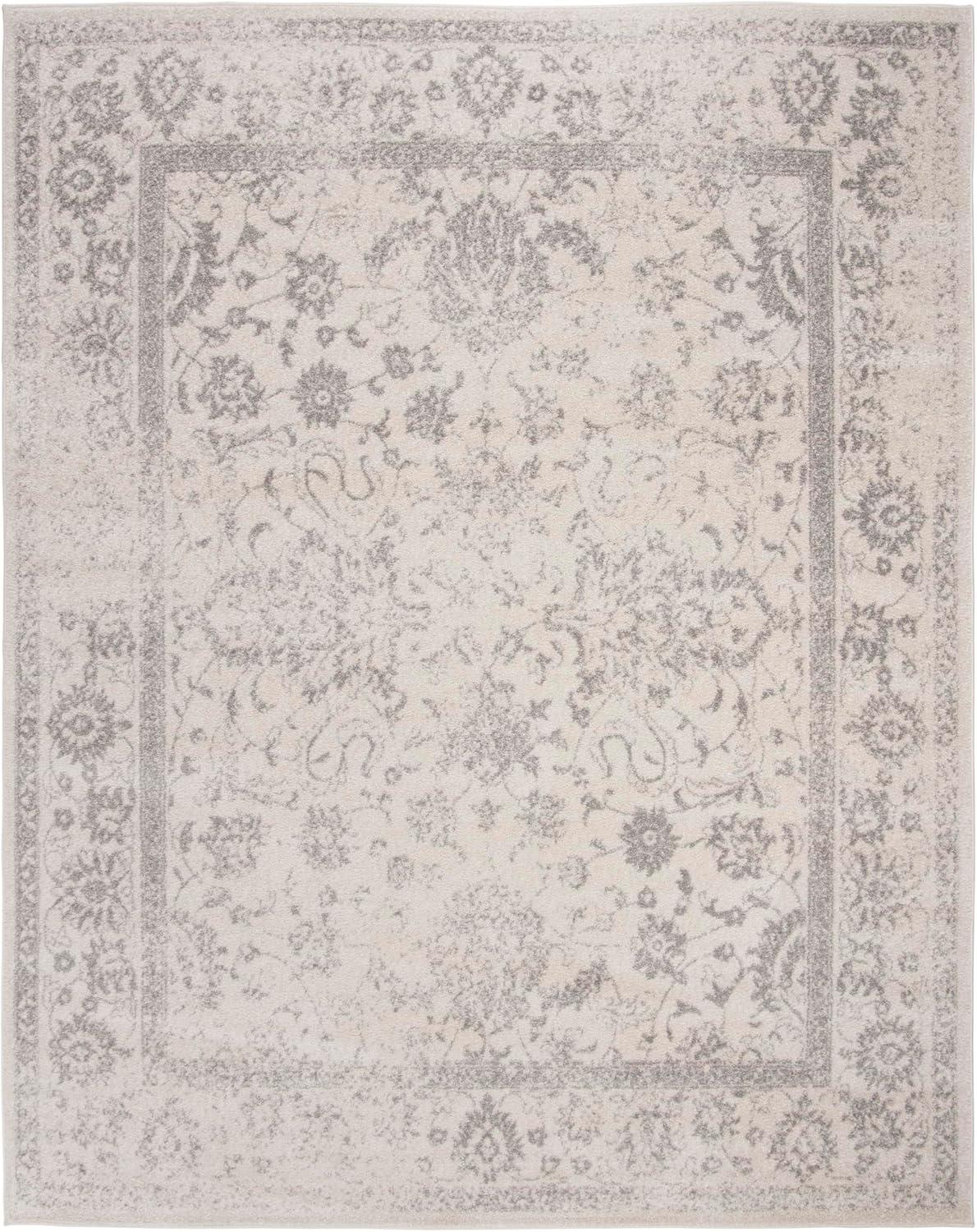 Adirondack ADR109 Machine Made Indoor Area Rug - Ivory/Silver - 8'x10' - Safavieh