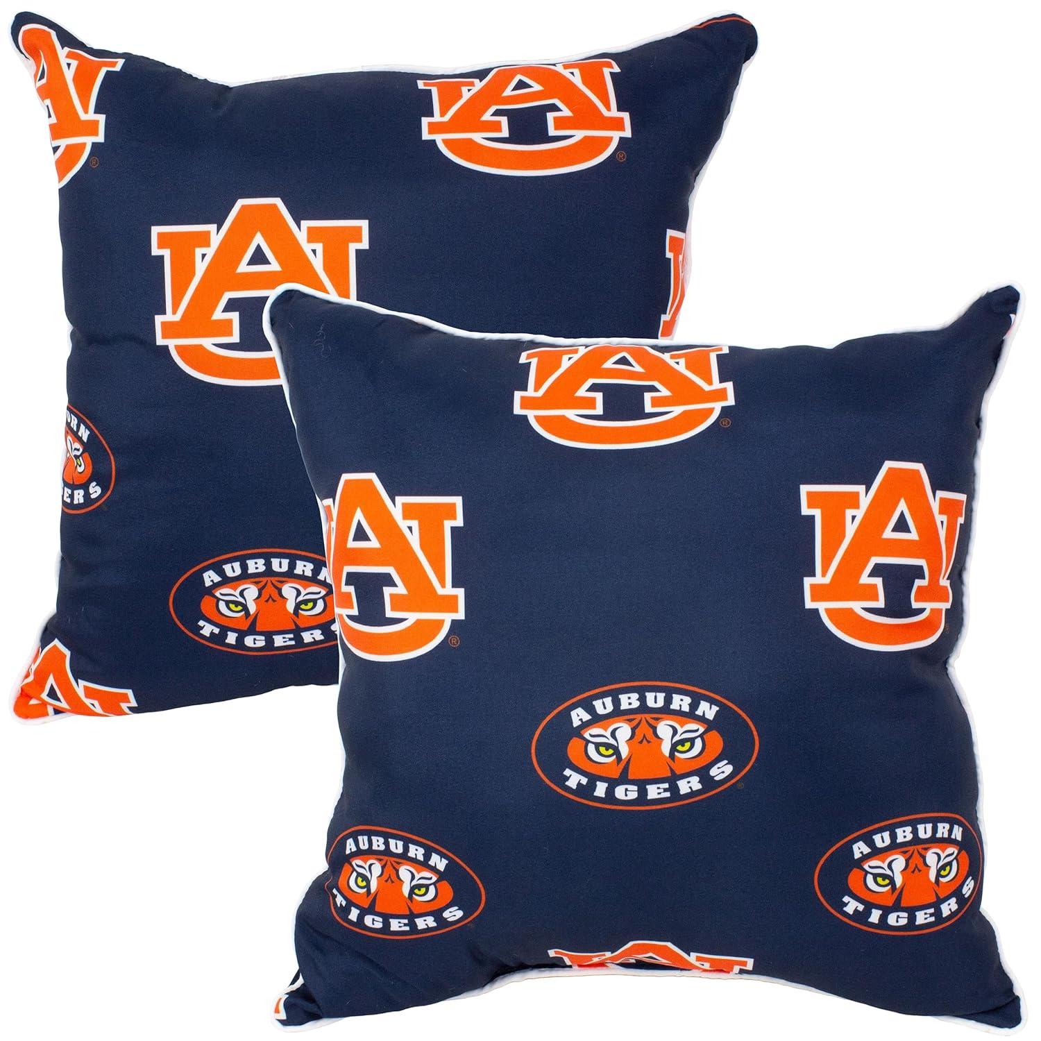 College Covers NCAA Cotton Reversible Throw Pillow (Set of 2)