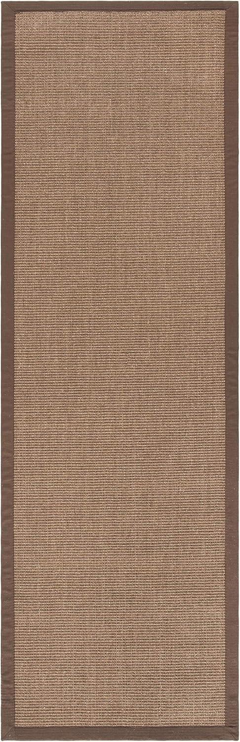 Natural Fiber NF441 Power Loomed Indoor Runner Rug - Brown/Brown - 2'6"x8' - Safavieh.