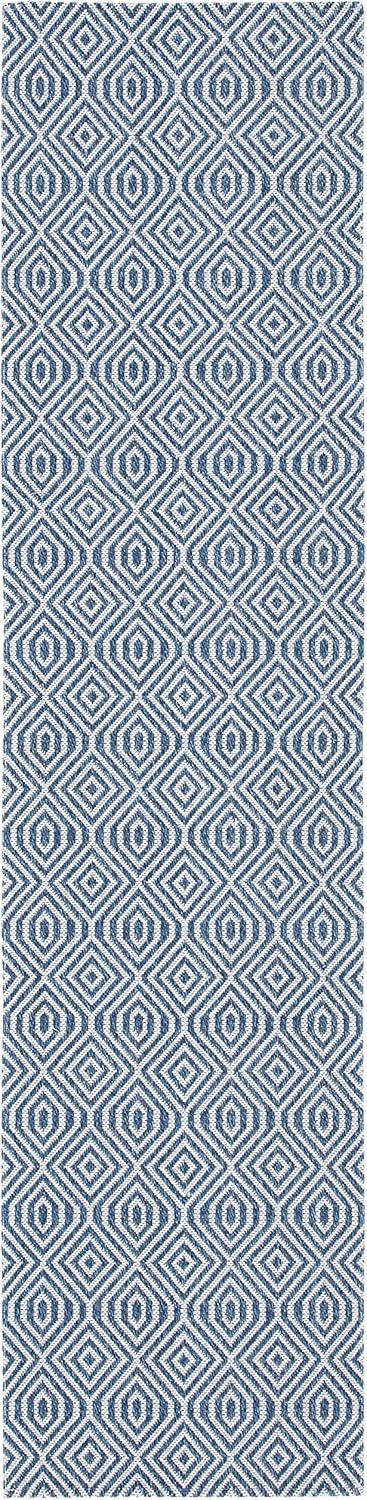 Augustine AGT401 Power Loomed Runner Rug - Navy/Light Grey - 2'x8' - Safavieh.