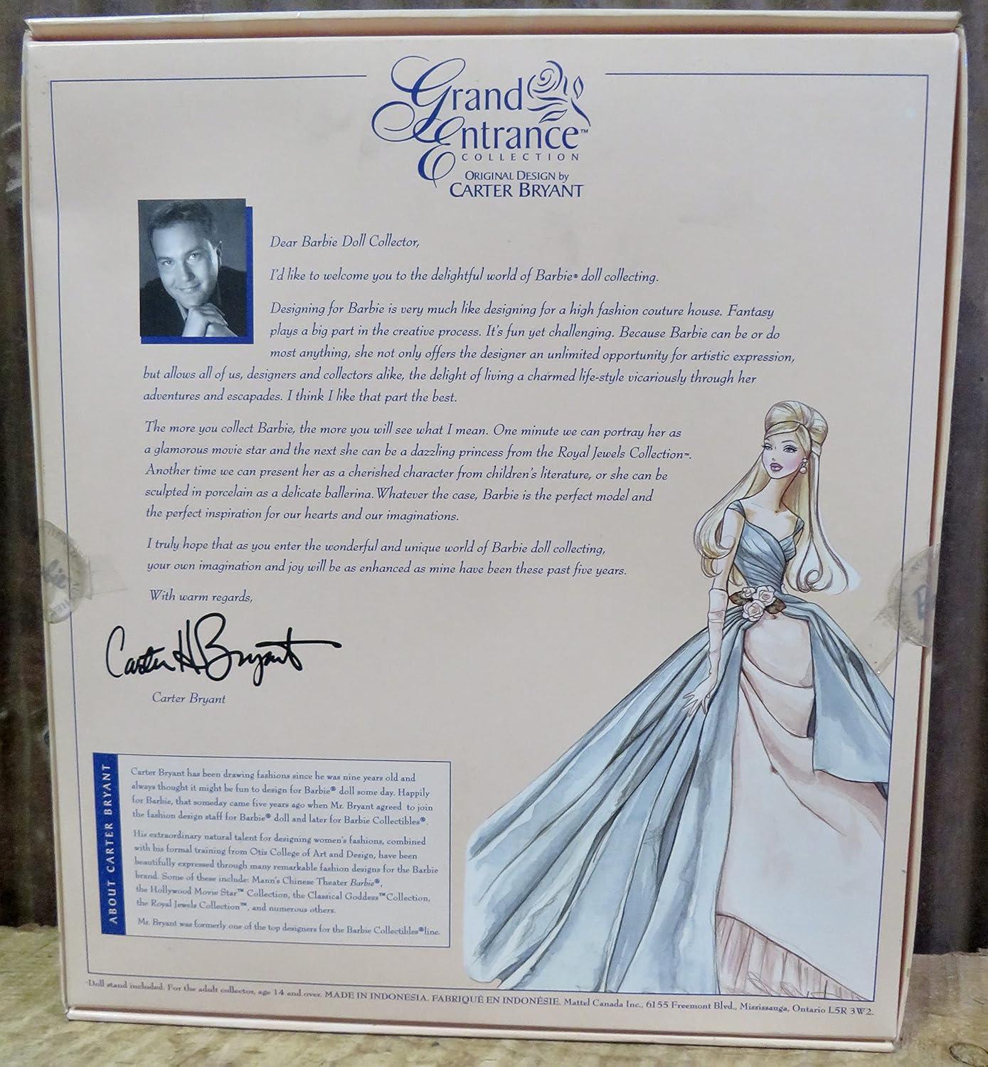 Grand Entrance Barbie Doll by Carter Bryant 1st in the Series Collector Edition