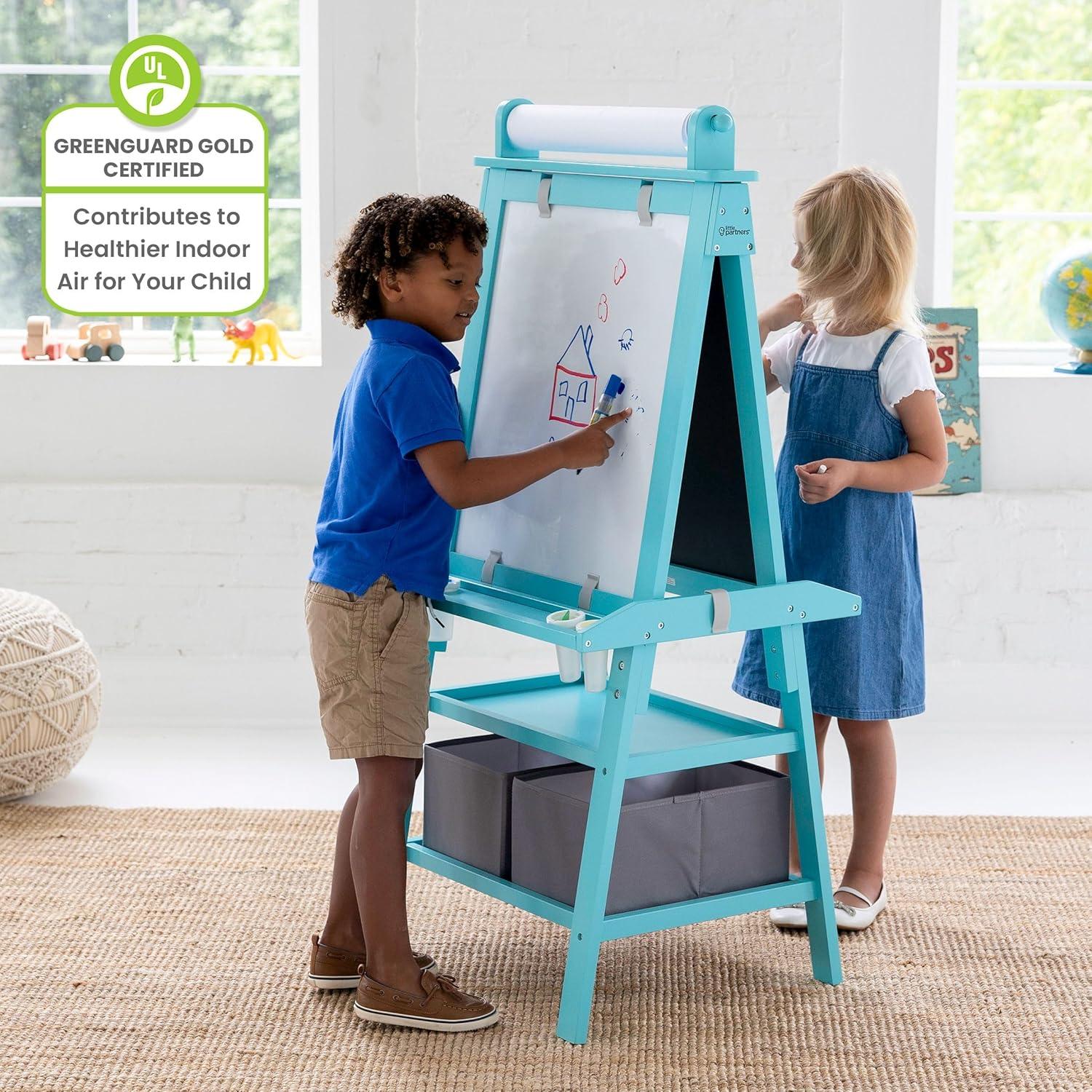 Little Partners Deluxe Art Magnetic Board Easel & Reviews | Wayfair