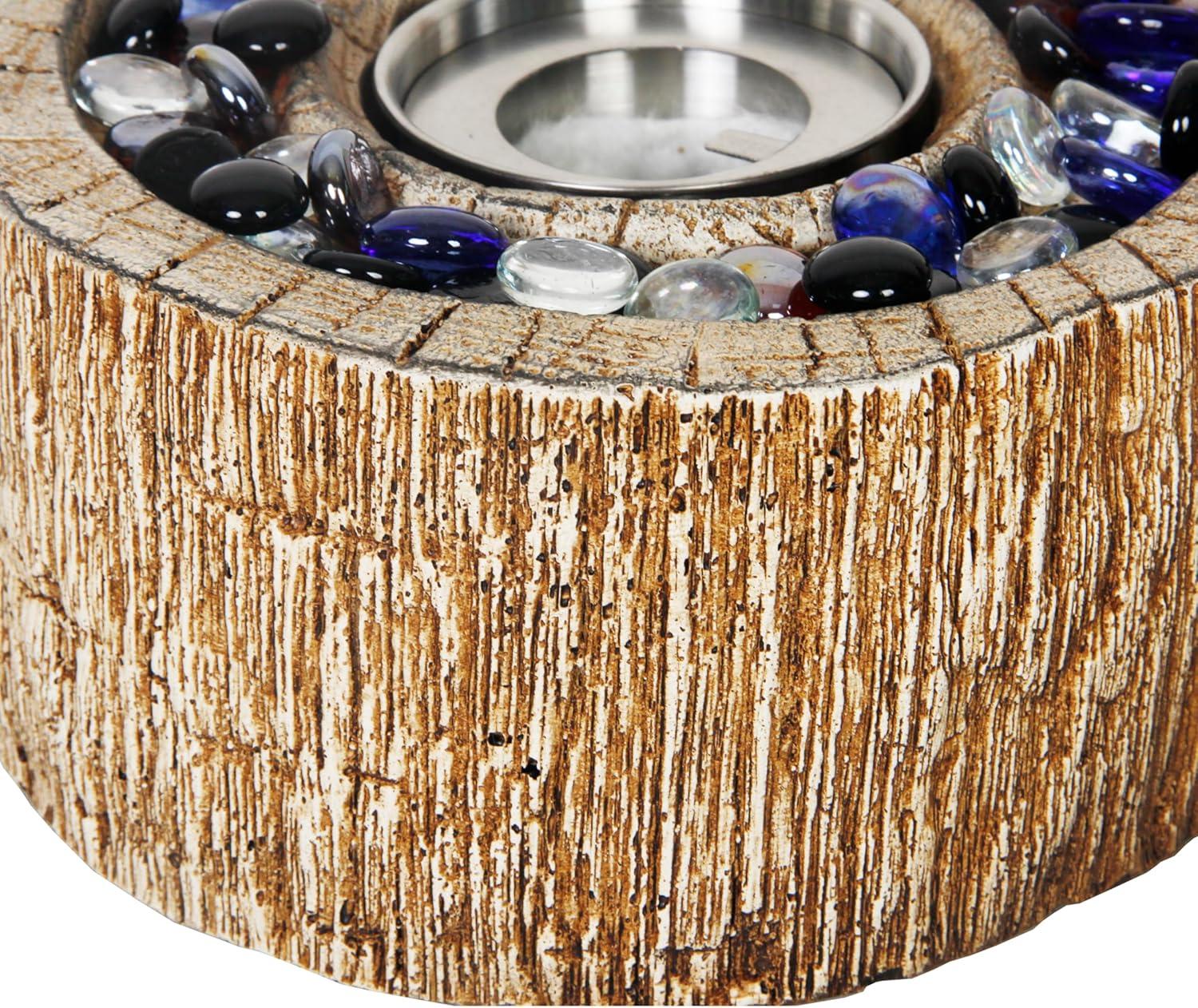 Afterglow Round TerraFab Tabletop Fire Bowl