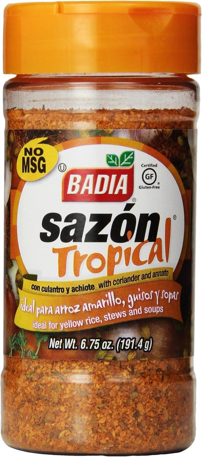 Badia Sazon Tropical With Coriander And Annato, 6.75 oz