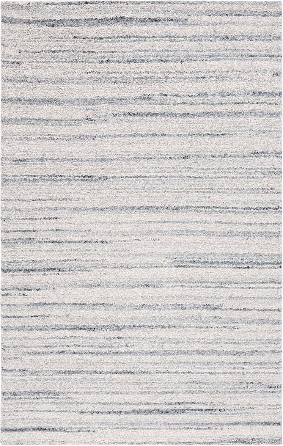 Casablanca CSB792 Hand Woven Indoor Accent Rug - Grey/Ivory - 4'x6' - Safavieh