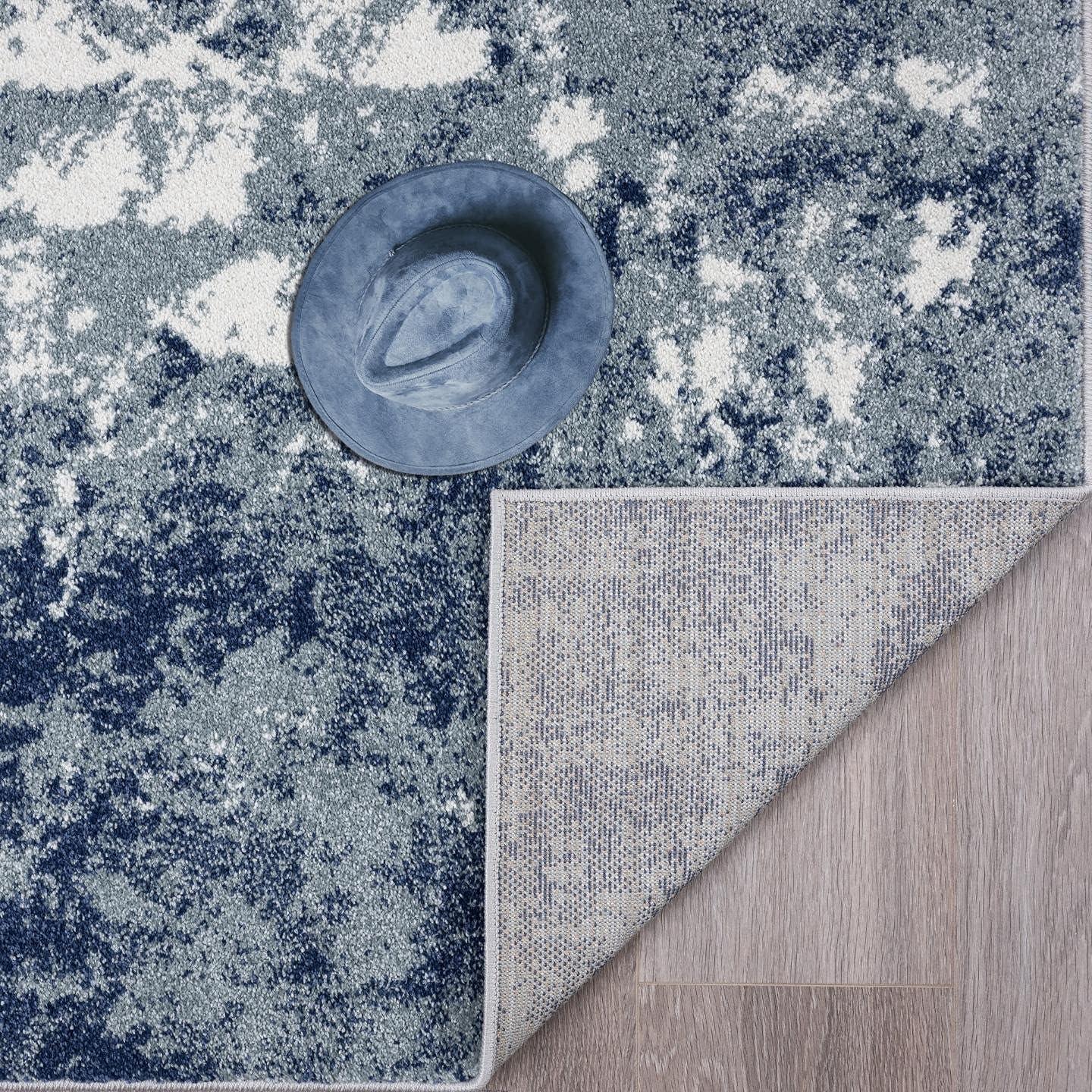 Luxe Weavers Abstract Modern Area Rug, Blue 6x9