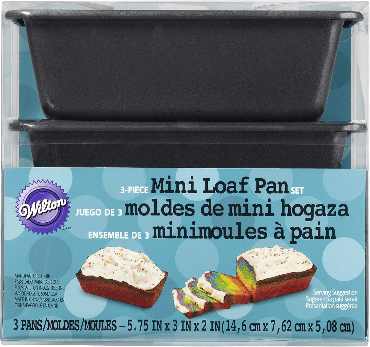 Non-Stick Steel Mini Loaf Pan Set, 3-Piece