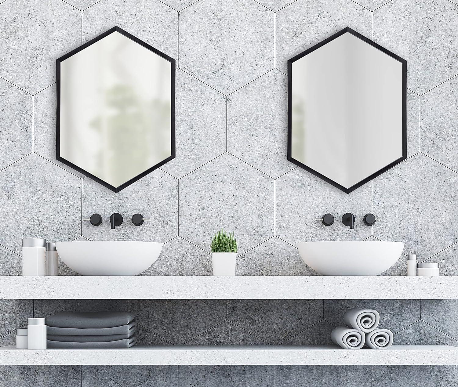 Laverty Hexagon Wall Mirror - Kate & Laurel All Things Decor