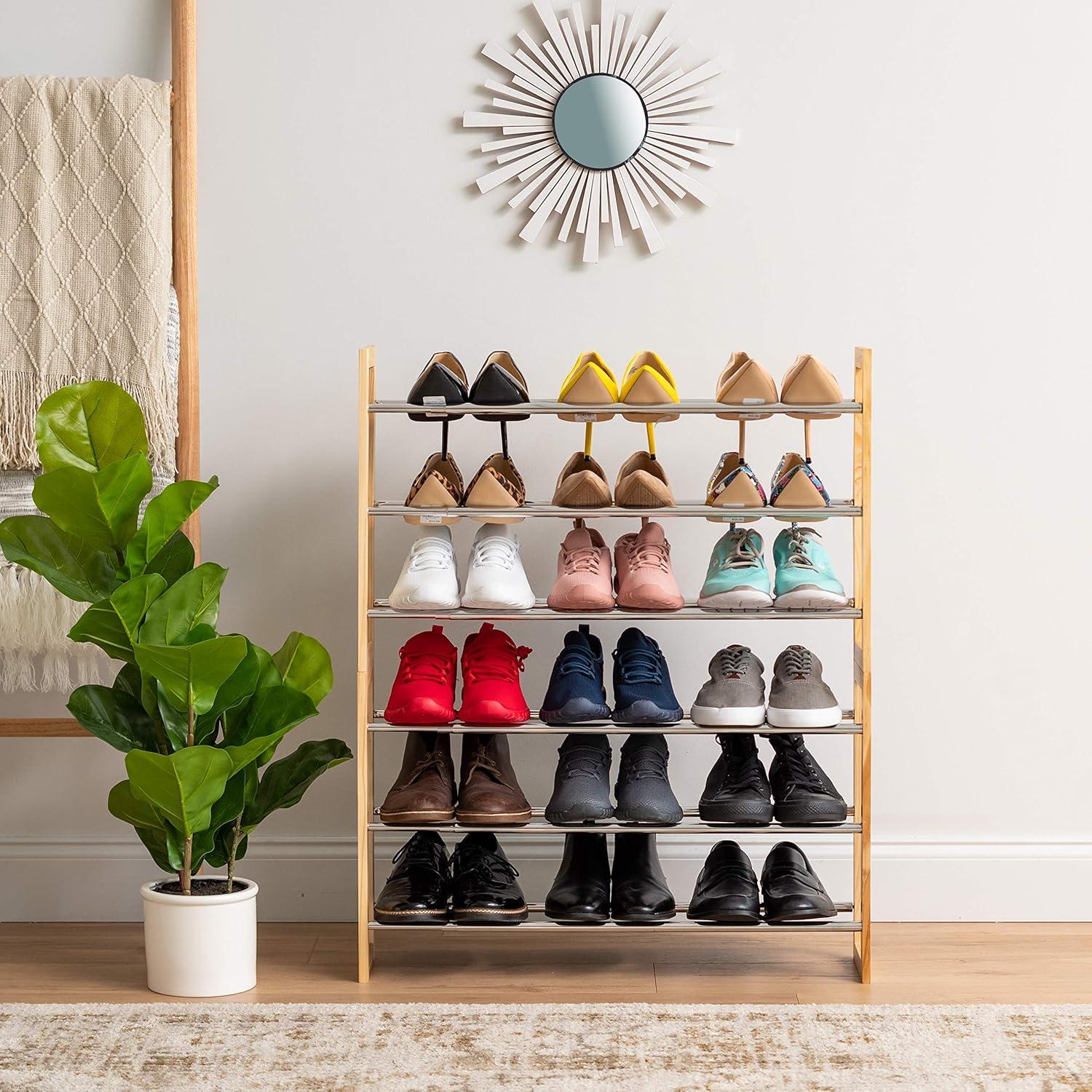 15 Pair Stackable Shoe Rack