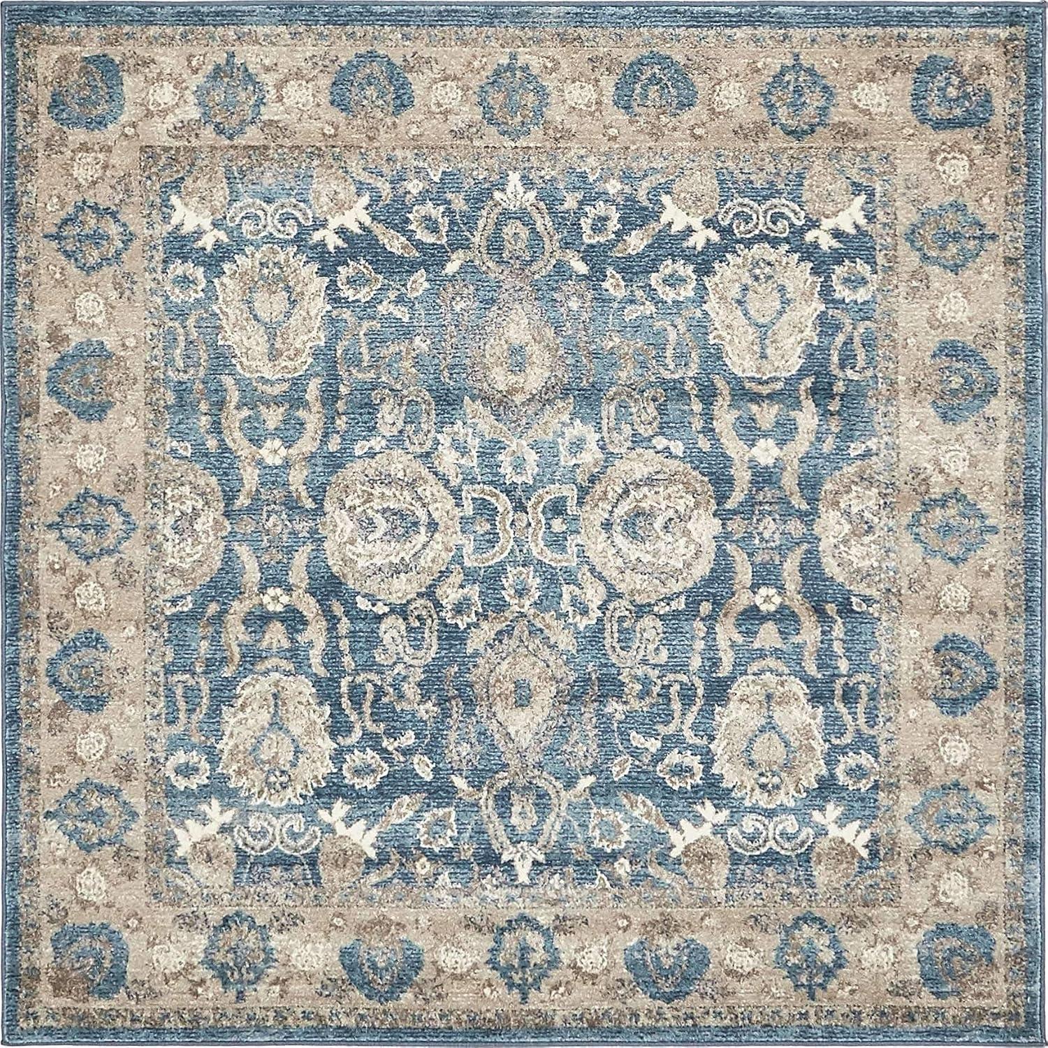 RugPal Linz Oriental Blue Area Rug