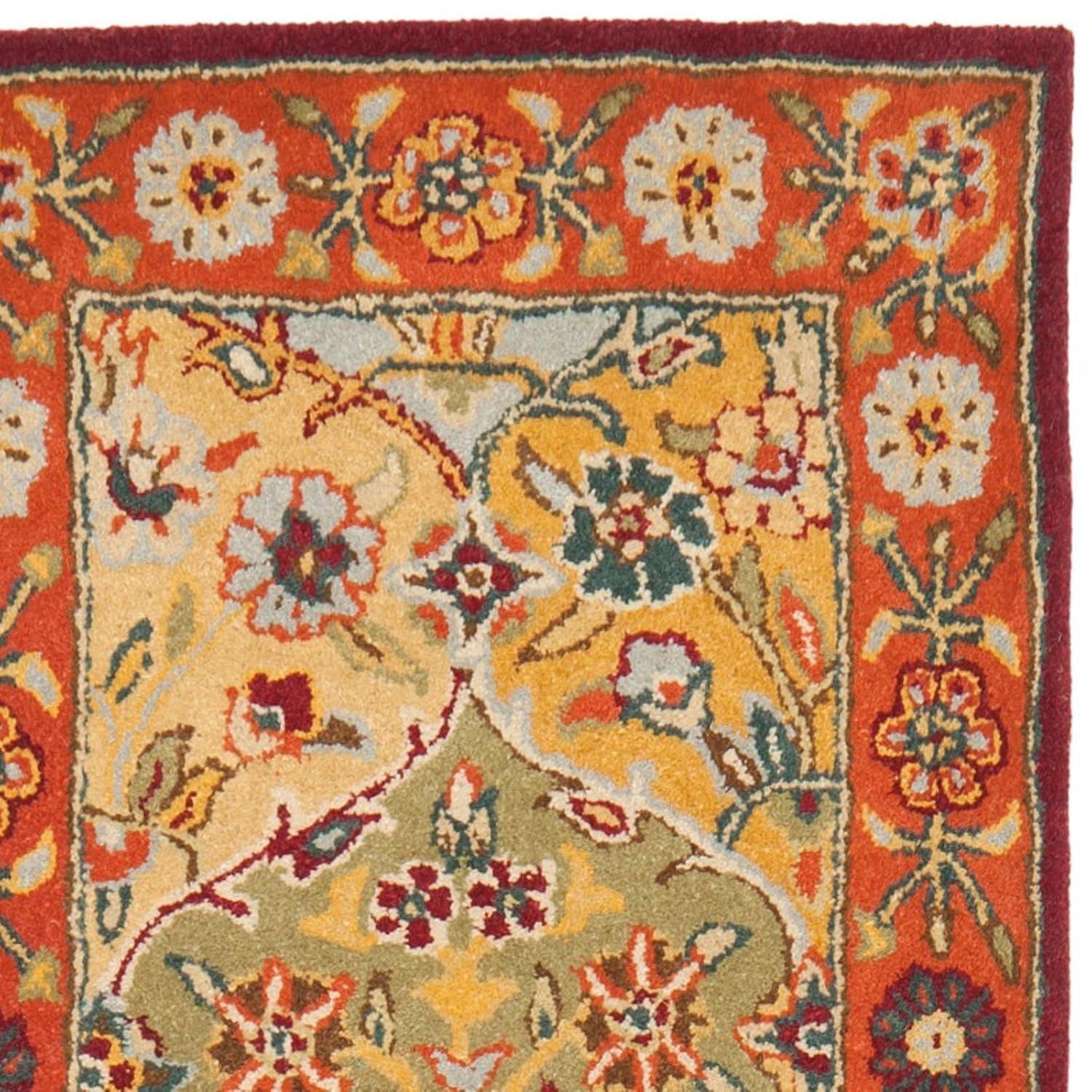 SAFAVIEH Heritage Woodville Oriental Wool Area Rug, Multi/Red, 12' x 15'