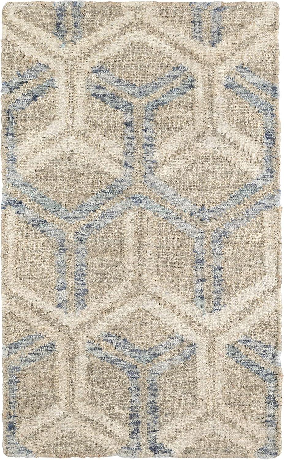 Tala Blue Handwoven Jute Rug