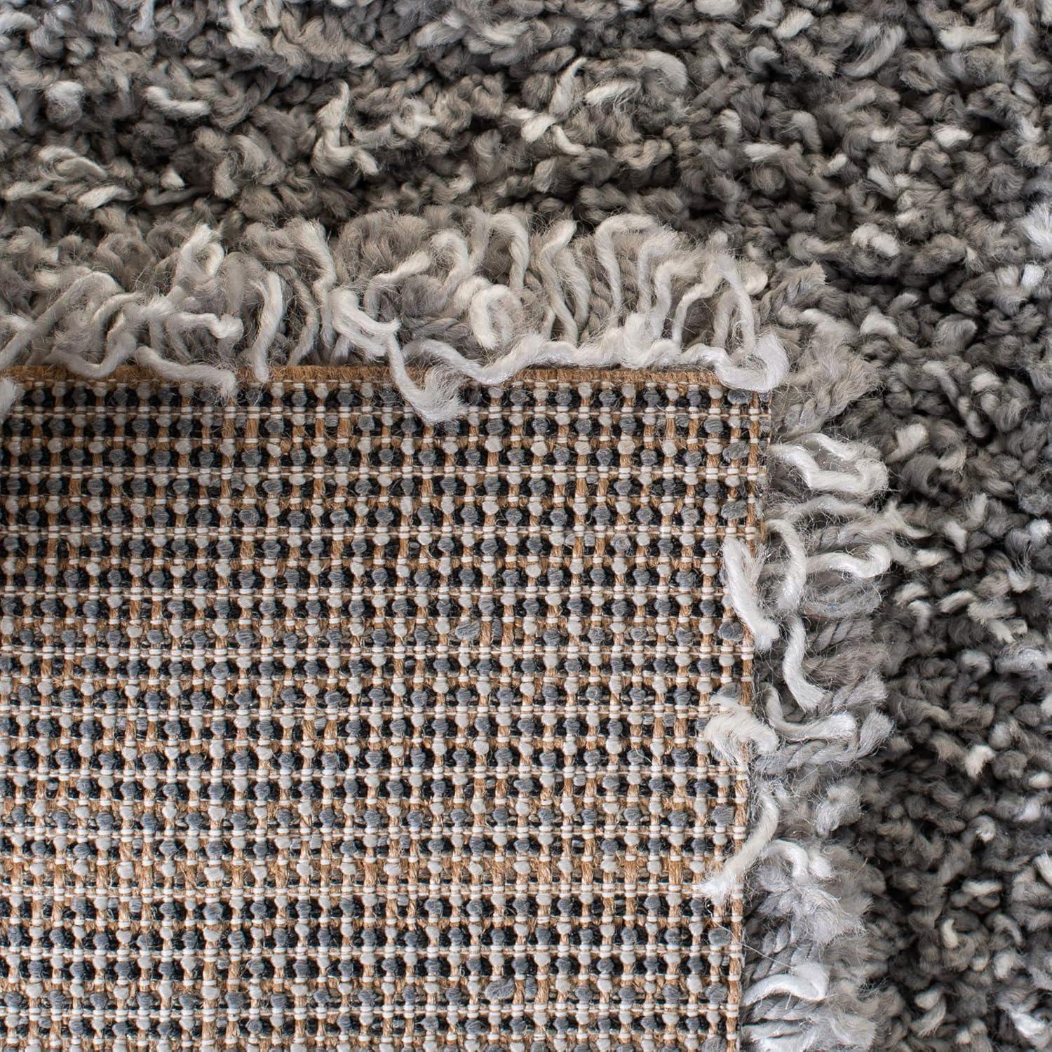 Evolution Shag EVO520 Power Loomed Area Rug - Grey - 5'3"x7'6" - Safavieh.