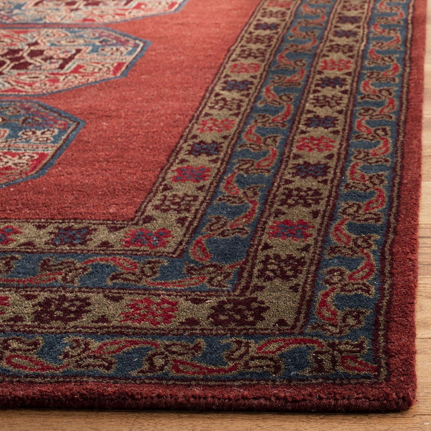 Heritage HG919 Hand Tufted Area Rug - Red - 5'x8' - Safavieh.